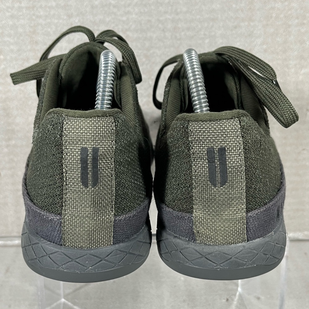 NOBULL Unisex Training Shoes Men's 6.5/Women's 8 Green Army Canvas Lace Up - Picture 5 of 9